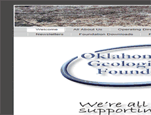 Tablet Screenshot of oklahomageologicalfoundation.org